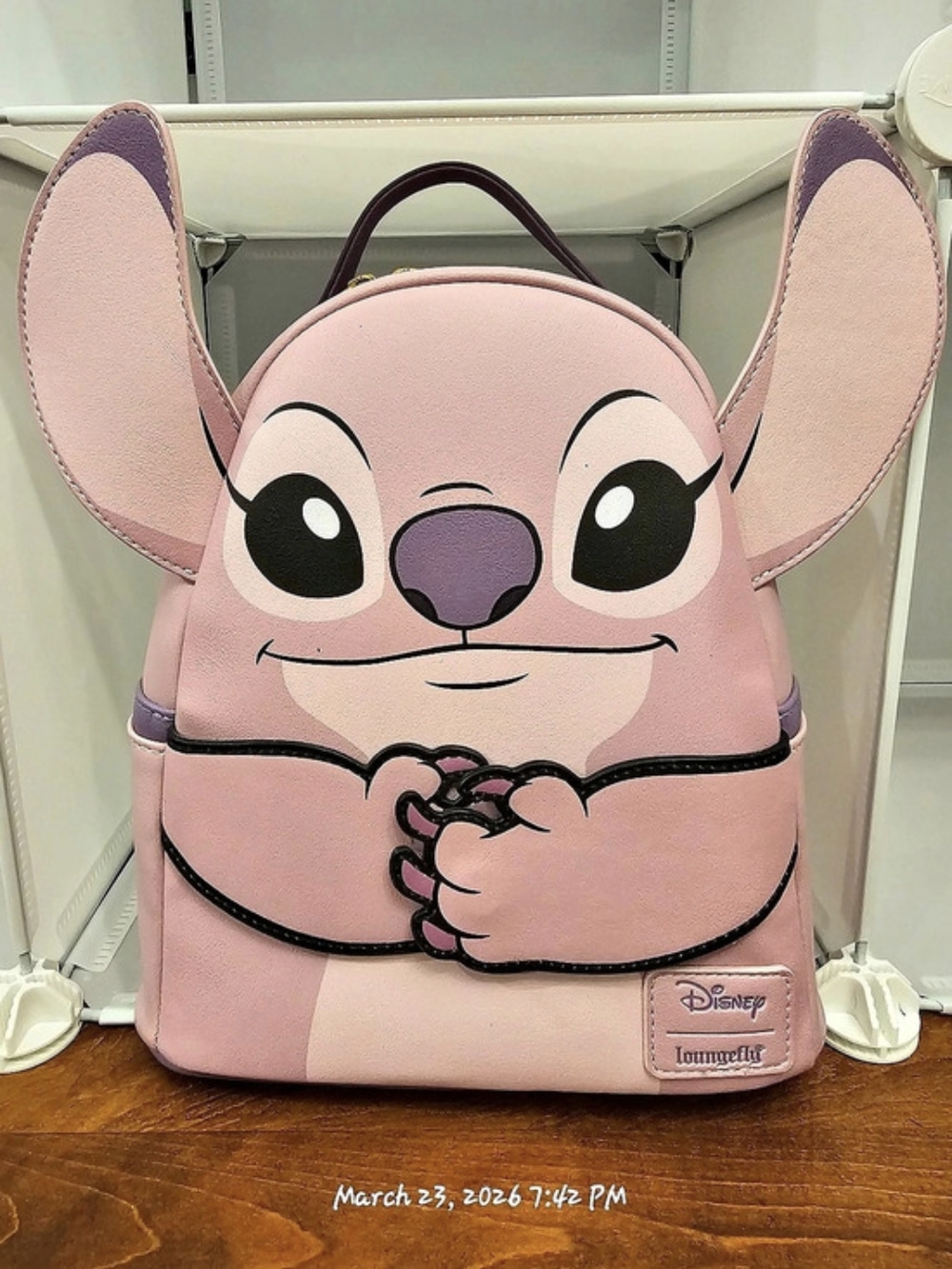 Loungefly Disney Stitch Magnetic Hands Mini Backpack Pink & Purple NWT